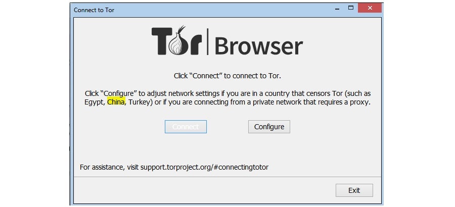 Tor в Китае